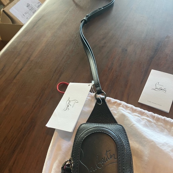 Christian Louboutin Black Leather Mini Backpack NWT - Picture 8 of 11